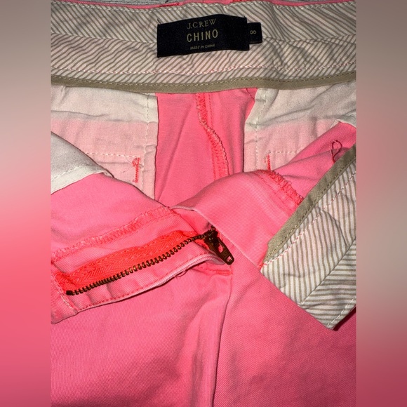 J. CREW Chino Shorts Faded Hot Pink (woman’s size 8) - Picture 2 of 5